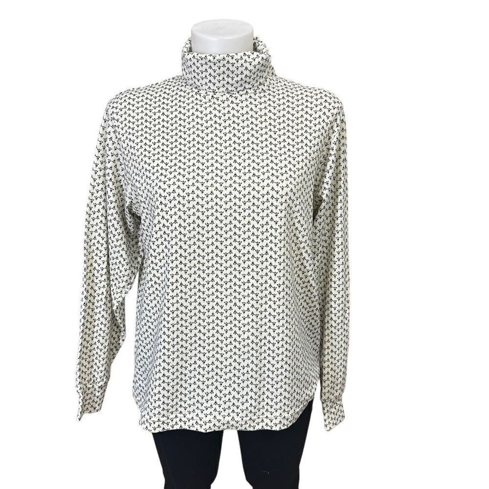 WOOLRICH Womens Parchment Turtle Neck Nylon Blend Stretchy Sweater size S New‎